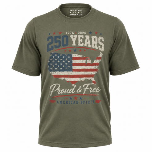 America 250 Years Proud Free American Spirit Shirt