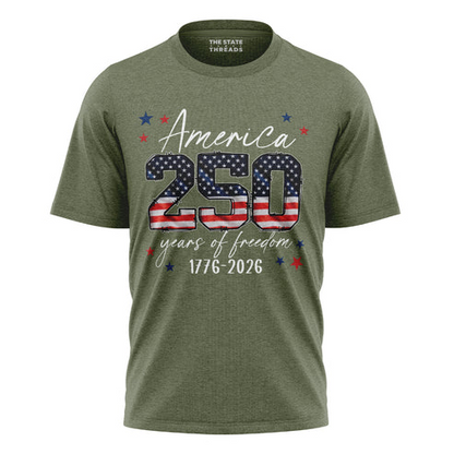 America 250 Years Freedom Anniversary Shirt