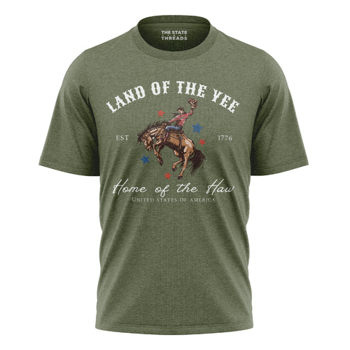 America Land of the Yee Haw Cowboy Shirt
