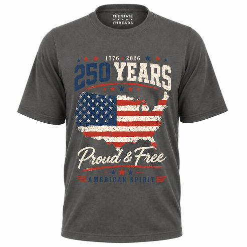 America 250 Years Proud Free American Spirit Shirt