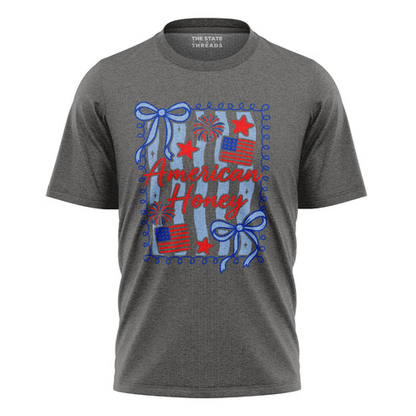 American Honey Flag Bows Patriotic Shirt