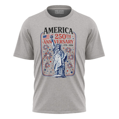 America 250 Statue Fireworks Shirt