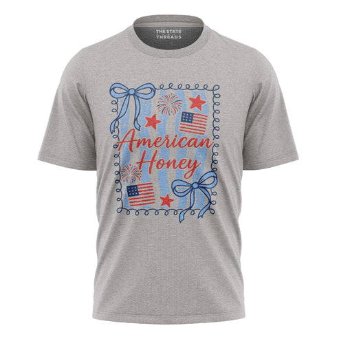 American Honey Flag Bows Patriotic Shirt