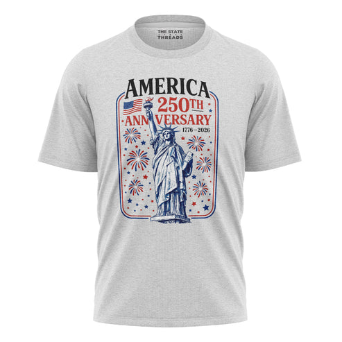 America 250 Statue Fireworks Shirt