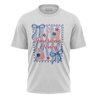 American Honey Flag Bows Patriotic Shirt