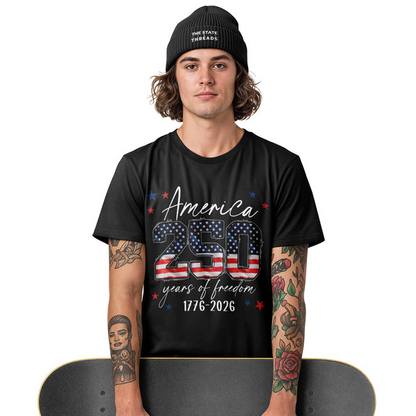America 250 Years Freedom Anniversary Shirt
