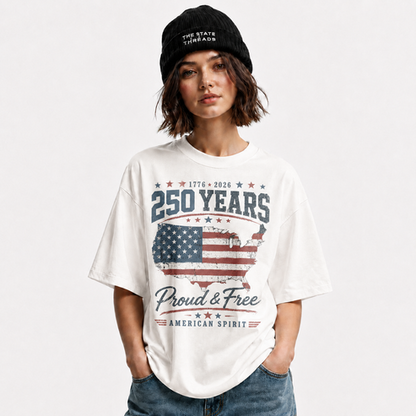 America 250 Years Proud Free American Spirit Shirt