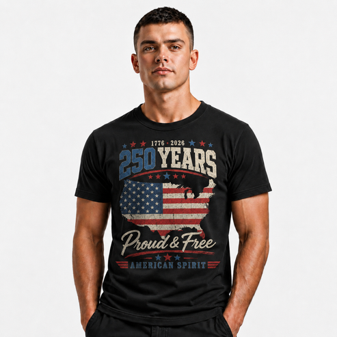 America 250 Years Proud Free American Spirit Shirt
