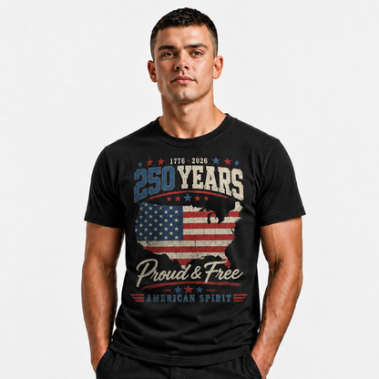 America 250 Years Proud Free American Spirit Shirt
